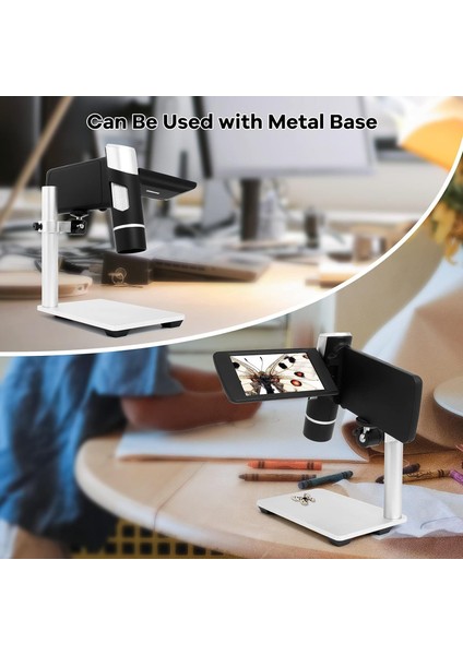 LM203 Metal Standlı El Tipi LCD Dijital Mikroskop