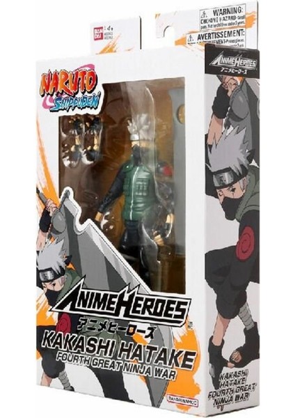 Alithestereo LISINYA193 36963 Anime Heroes Naruto 6 cm Figür - Hatake Kakashi 4 Büyük Ninja Savaşı Alithestereo