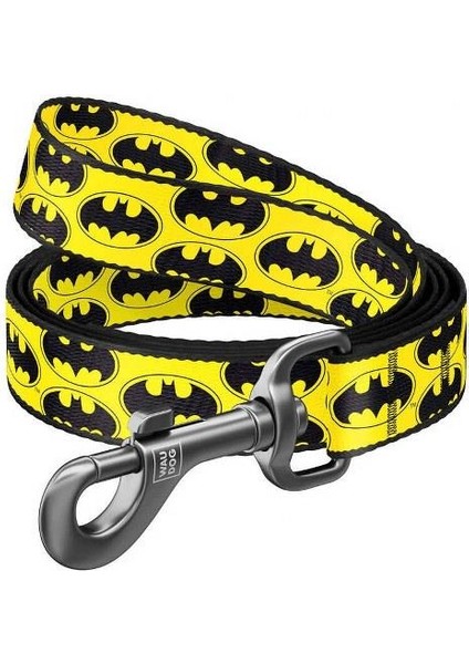 Köpek Gezdirme Tasması Batman Desenli 25 mm 122 cm
