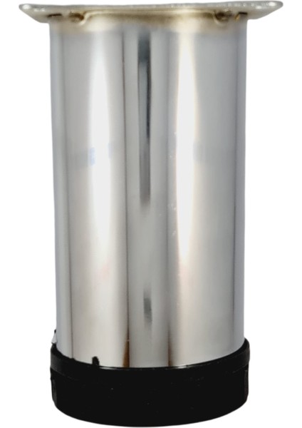 60 Lık 15 cm Krom Metal Yuvarlak Ayak ( 4 Adet)
