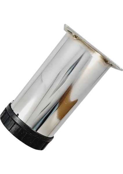 60 Lık 15 cm Krom Metal Yuvarlak Ayak ( 4 Adet)