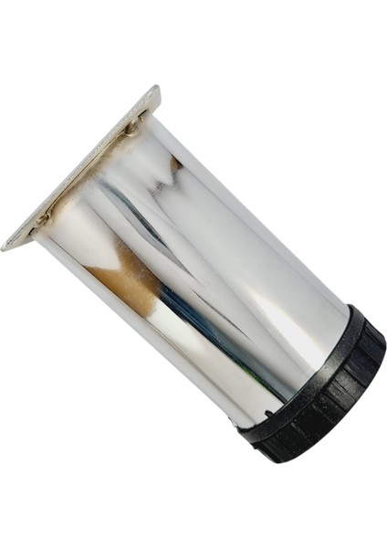 60 Lık 15 cm Krom Metal Yuvarlak Ayak ( 4 Adet)