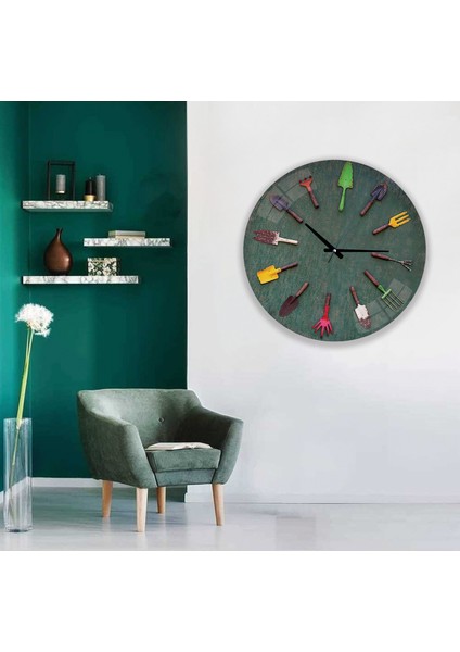 Bahçe Aletleri Cam Saat - 60 cm