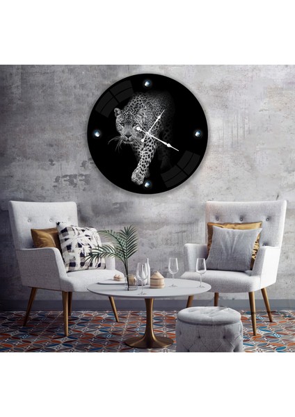 Leopar Cam Saat - 60 cm
