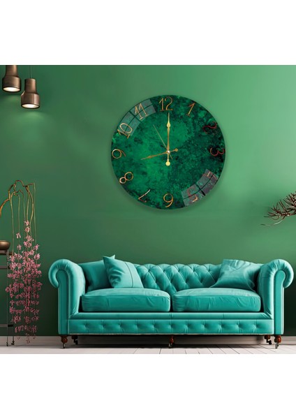 Yeşil Vintage Cam Saat - 60 cm fiyatları