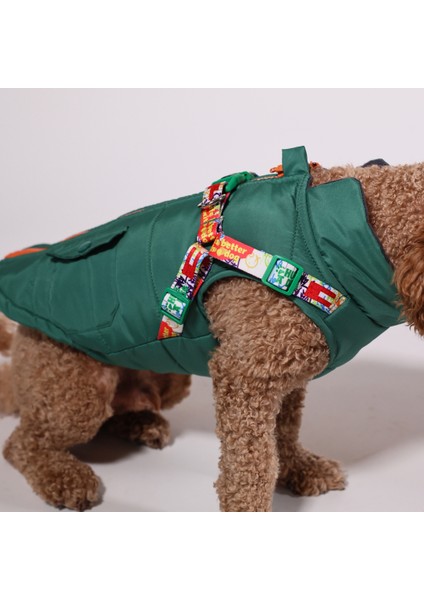 , Göğüs Tasmalı, Köpek Montu, Yeşil,köpek Yağmurluğu, Yeşil Köpek Yağmurluğu, Gimmerainturuncu