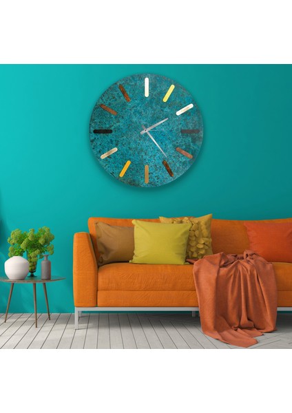 Rengarenk Cam Saat - 40 cm fiyatları