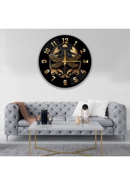 Kelebek Cam Saat - 60 cm modelleri