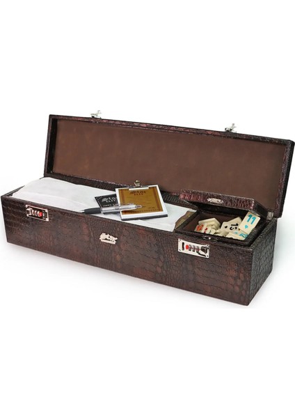 Orijinal Elit Ahşap Okey Deri Kaplama Timsah Derisi Modeli Lüx Okey Takımı Ahşap Okeytakımı fiyatları