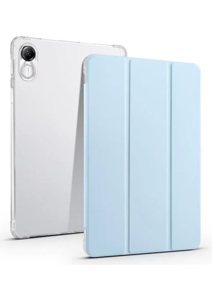 Huawei Honor Pad X9 11.5 Inç Uyumlu Tablet Kılıfı Akıllı Smart Uyku Modlu Katlanabilir Arkası Renkli Kapaklı Standlı Kılıf