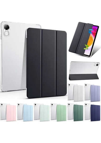 Huawei Honor Pad X9 11.5 Inç Uyumlu Tablet Kılıfı Akıllı Smart Uyku Modlu Katlanabilir Arkası Renkli Kapaklı Standlı Kılıf fırsatları