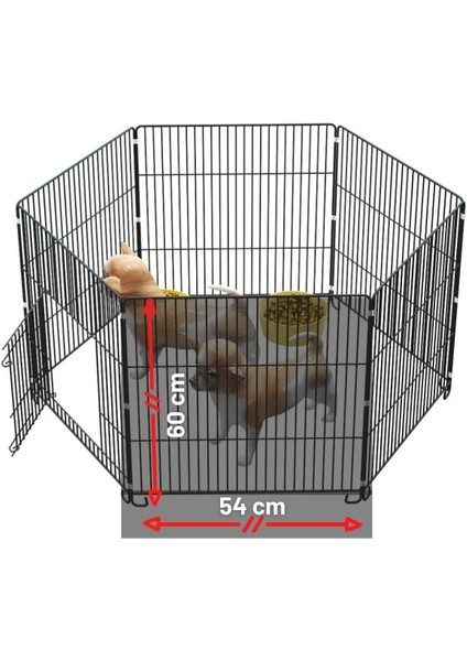 Katlanır Metal Köpek Oyun Alanı , Evcil Hayvan Oyun Alanı , Köpek Çiti , Tavşan Çiti 60X54 cm fiyatları