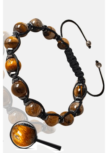 Hematit - Kaplan Gözü Taşı Ayarlamalı Bileklik fiyatları