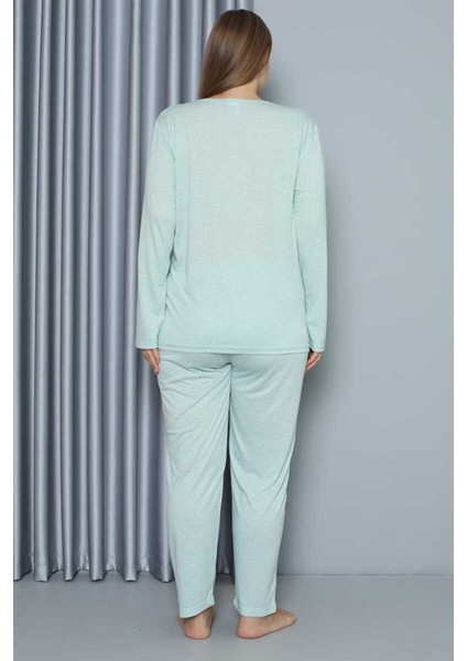 Kadın Büyük Beden Penye Uzun Kol Pijama Takım 202212 indirimleri