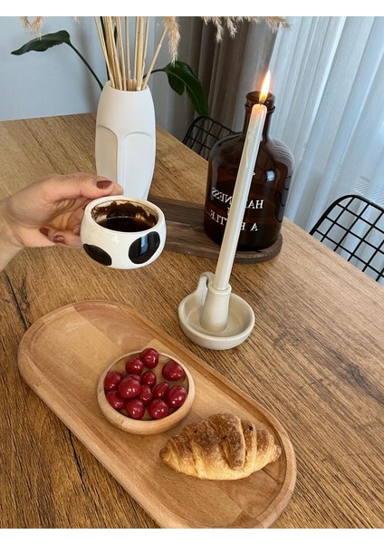Ahşap Oval Sunum Tabağı