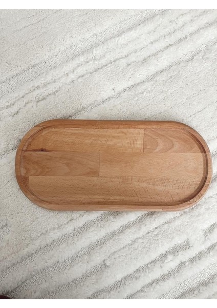 Ahşap Oval Sunum Tabağı