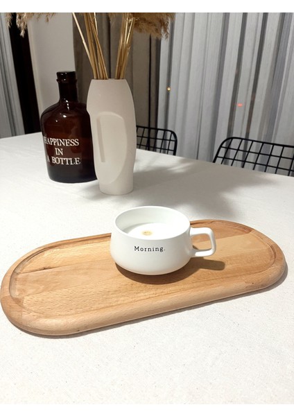 Ahşap Oval Sunum Tabağı