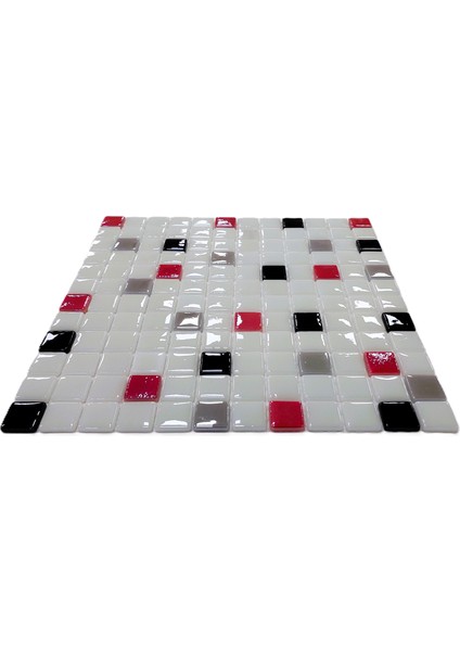 Mutfak Tezgah Arası ve Tüm Yaşam Alanları İçin Cam Mozaik. Taş Ölçüleri: 25X25X5 Mm. File Ölçüsü: 31.5X31.5 cm. ( 1 Koli = 1 m2 Fiyatıdır )