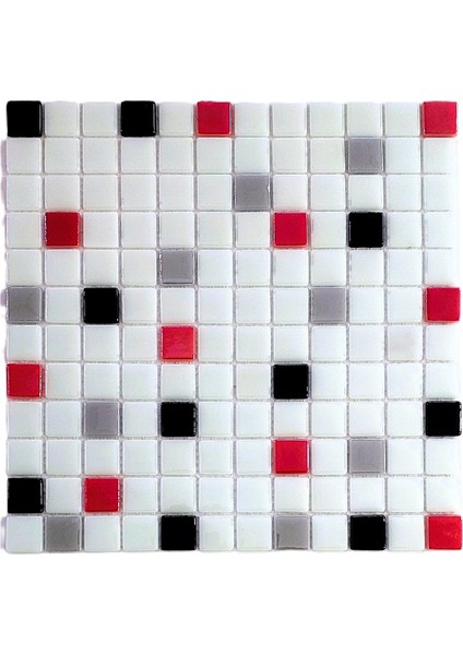 Mutfak Tezgah Arası ve Tüm Yaşam Alanları İçin Cam Mozaik. Taş Ölçüleri: 25X25X5 Mm. File Ölçüsü: 31.5X31.5 cm. ( 1 Koli = 1 m2 Fiyatıdır )