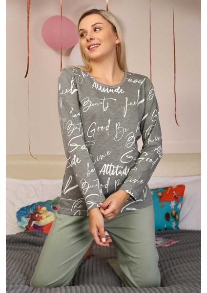 Kadın Uzun Kol Penye Pijama Takım 4206