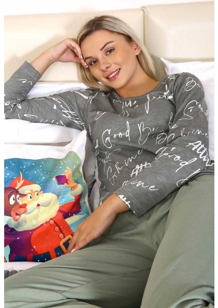 Kadın Uzun Kol Penye Pijama Takım 4206 fırsatları
