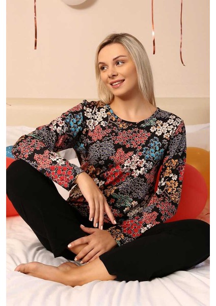 Kadın Uzun Kol Penye Pijama Takım 4205 modelleri