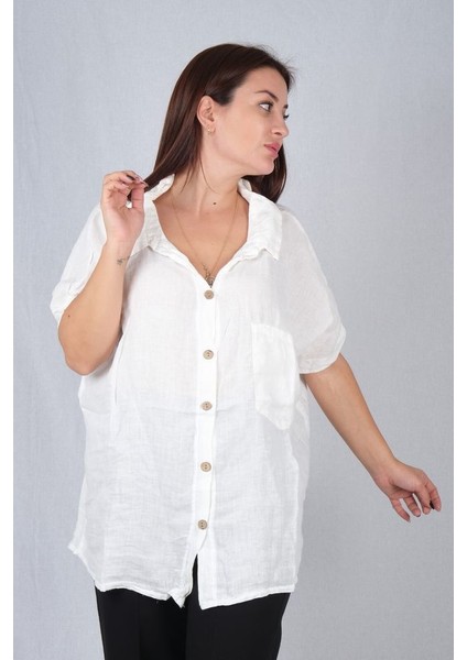 Beyaz Keten Gömlek fiyatları