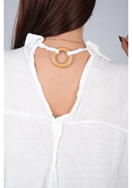 Beyaz Keten Gömlek fırsatları