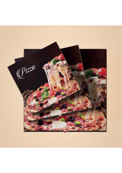 Ukapack-Karton Pide Pizza Kutusu -26X26X4 100 adet