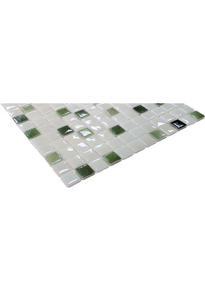 Mutfak Tezgah Arası ve Tüm Yaşam Alanları İçin Cam Mozaik. Taş Ölçüleri: 25X25X5 Mm. File Ölçüsü: 31.5X31.5 cm. ( 1 Kutu = 1 m2 Fiyatıdır )