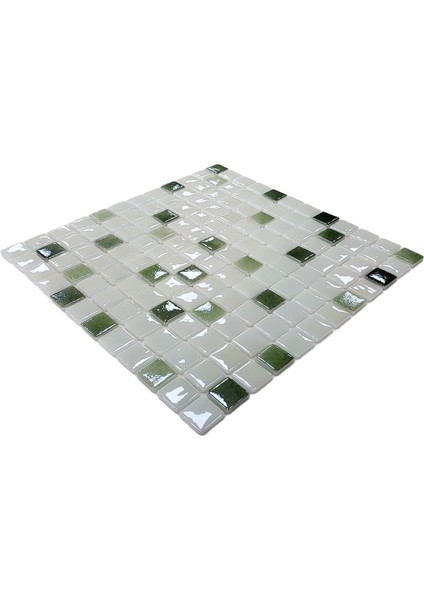 Mutfak Tezgah Arası ve Tüm Yaşam Alanları İçin Cam Mozaik. Taş Ölçüleri: 25X25X5 Mm. File Ölçüsü: 31.5X31.5 cm. ( 1 Kutu = 1 m2 Fiyatıdır )