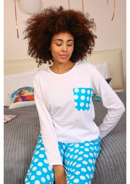 Kadın Uzun Kol Penye Pijama Takım 4197 fırsatları