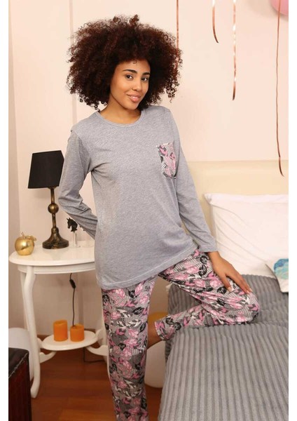 Kadın Uzun Kol Penye Pijama Takım 4195 indirimleri