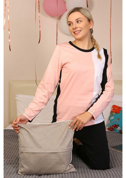 Kadın Uzun Kol Penye Pijama Takım 4173 fırsatları