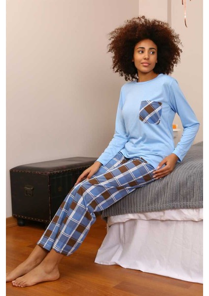 Kadın Uzun Kol Penye Pijama Takım 4198 fırsatları