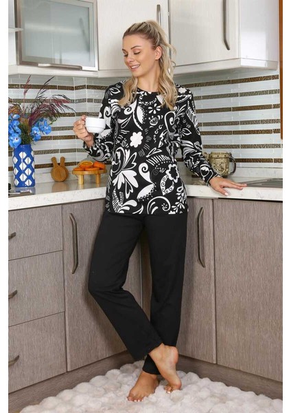 Kadın Uzun Kol Penye Pijama Takım 4171 fiyatları