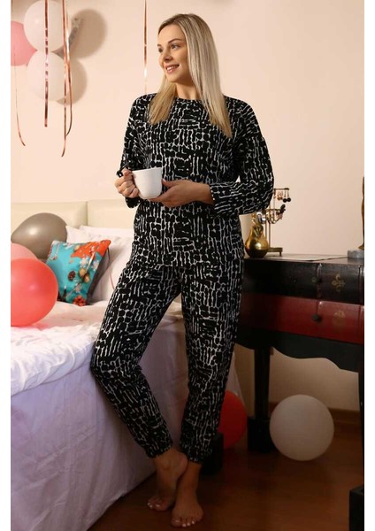 Kadın Uzun Kol 3 Iplik Penye Pijama Takım 4180 fiyatları