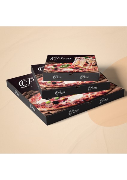 Ukapack-Karton Pide Pizza Kutusu -26X26X4 50'li adet