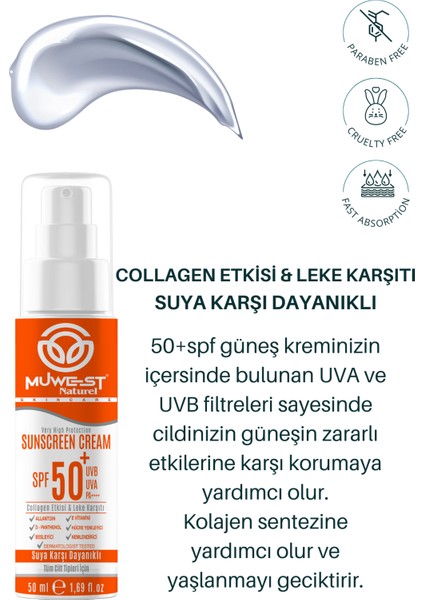 Naturel Güneş Kremi Kolajen Etkili