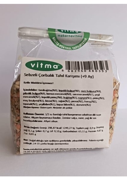 Sebzeli Çorbalık Tahıl Karışımı 250 gr