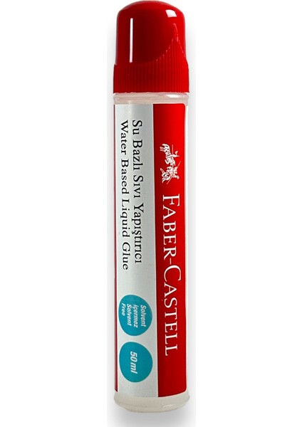 Faber Castell Su Bazlı Sıvı Yapıştırıcı Solvent Içermez 50 Ml.