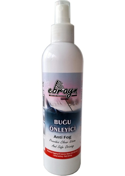 Trax Cam Buz Çözücü 500 Ml. - Ebrayn Buğu Önleyici 250 Ml. Oto, Kask, Ev, Gözlük Camları