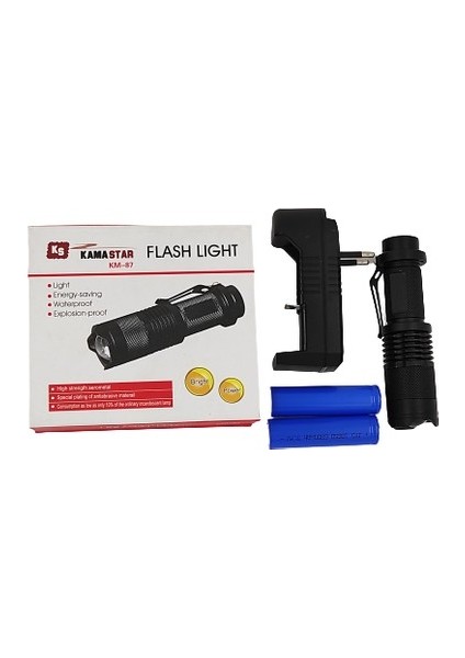 Trade Jam Şarjlı Mini LED El Feneri Cree LED 2300 Lumens (4396)