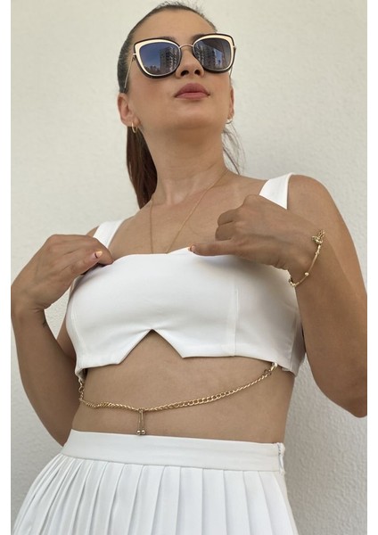 Kadın Zincir Detaylı Büstiyer modelleri