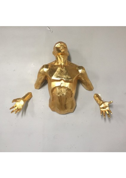 Modern Adam Duvar Dekoru Sculpture Angel Man Wall