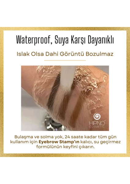 Eyebrow Stamp Kaş Damgası ve Şekillendirme Kiti - Koyu Kahve (Kaş Pudrası, Kaş Farı)