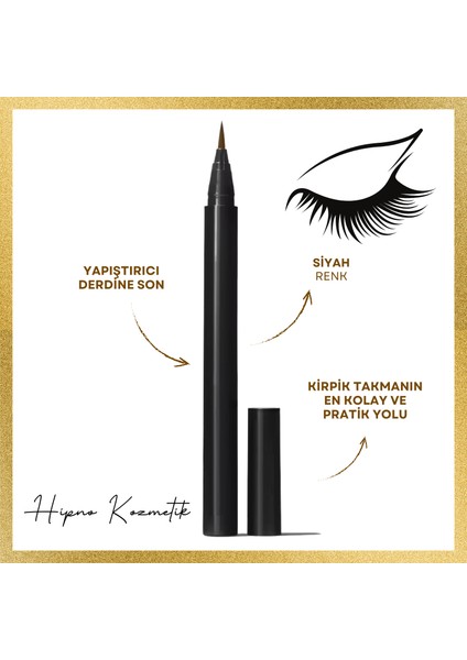 Takma Kirpik Yapıştırıcısı Eyeliner Kalem