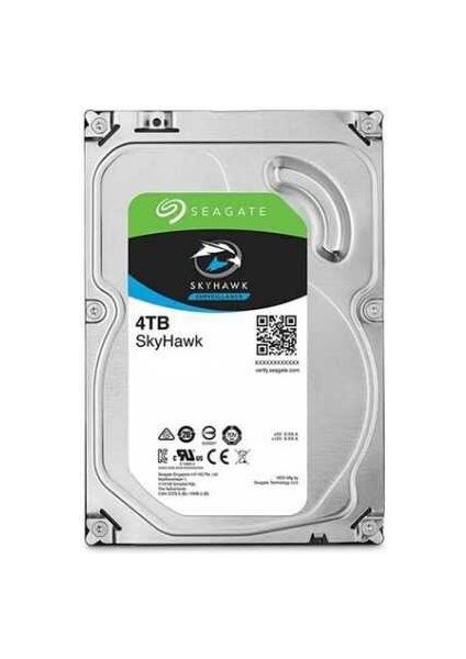 4 Tb Seagate Skyhawk 3.5" 5900RPM 256MB (ST4000VX015) 7/24 Güvenlik Diski