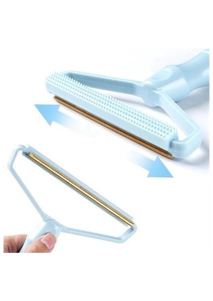 Petinka® Çift Taraflı Elbise Kazak Plastik Kumaş Tüy Alma ve Tiftik Temizleyici Toplayıcı Taşınabilir