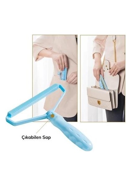 Petinka® Çift Taraflı Elbise Kazak Plastik Kumaş Tüy Alma ve Tiftik Temizleyici Toplayıcı Taşınabilir fiyatları